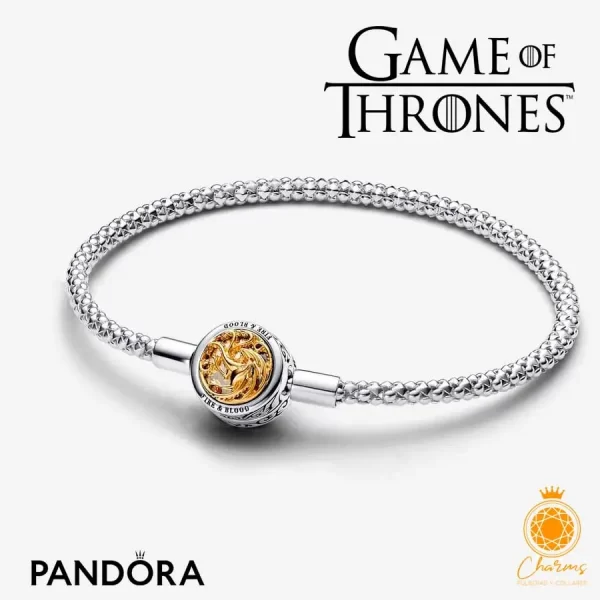 Game Of Thrones House Sigil Clasp Pandora Moments Studded Chain Bracelet