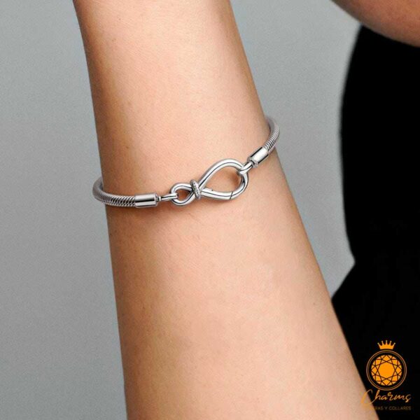 Pandora Moments Infinity Knot Snake Chain Bracelet